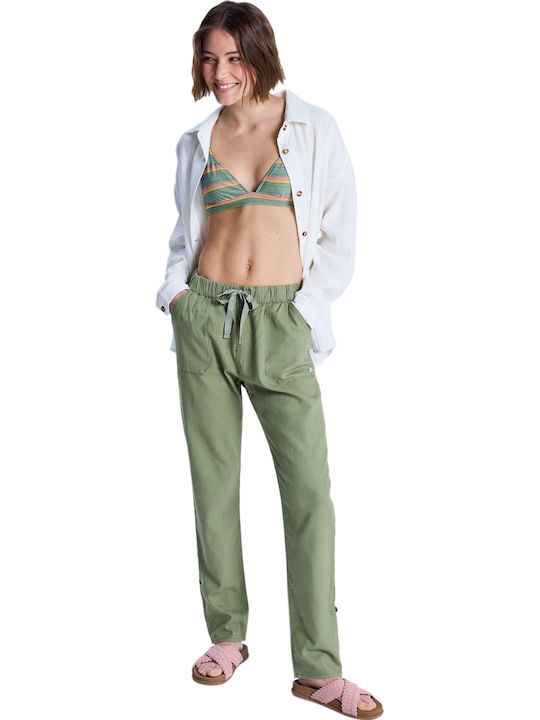 Roxy 'on Seashore' Παντελόνι Φόρμας Gld0/oil Green