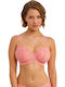 Balconette Pink Bra With Underwire
