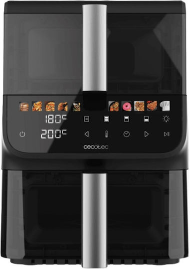 Cecotec Friteuză cu Aer cu Două Coșuri Detașabile 10l Negru 10000