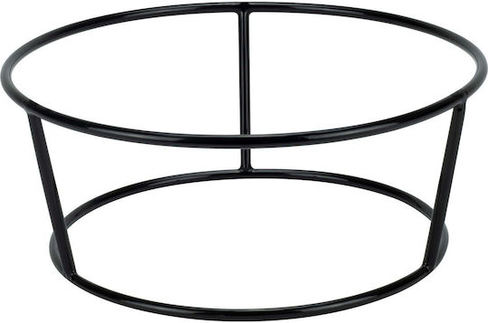 Culinaro Marbella 3d Stand De Prezentare Pentru Bufet Boluri Platouri Metal Negru Cu Strat Antiderapant Din Pvc D25/d21xh10cm