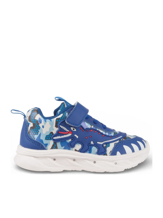 Παιδικά Sneakers με Φωτάκια Μπλε
