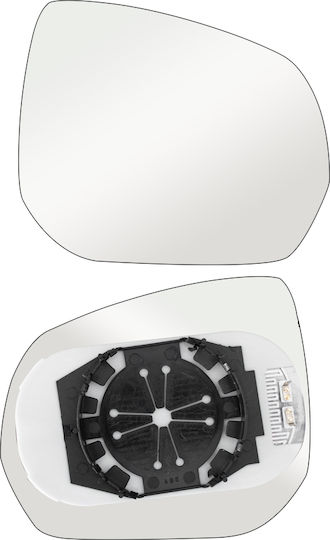 Ersatzkristall Für Außenspiegel Heizbar Rechts Passend Für Citroen C3 Picasso C4 Picasso (I) Peugeot 3008 (I) 5008 (I)