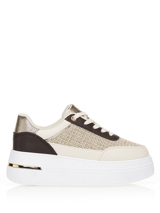 Tsoukalas Damen Sneakers Beigen