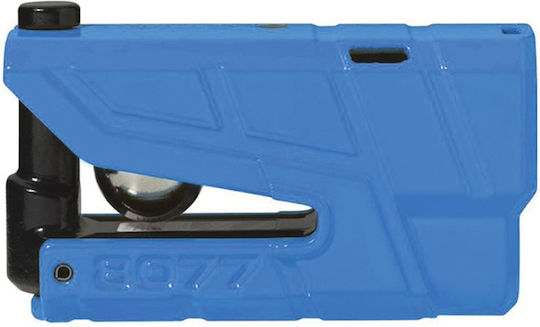Abus Detecto 8077 2.0 Motorcycle Disc Brake Lock with Alarm and Pin 13.5mm Blue Color