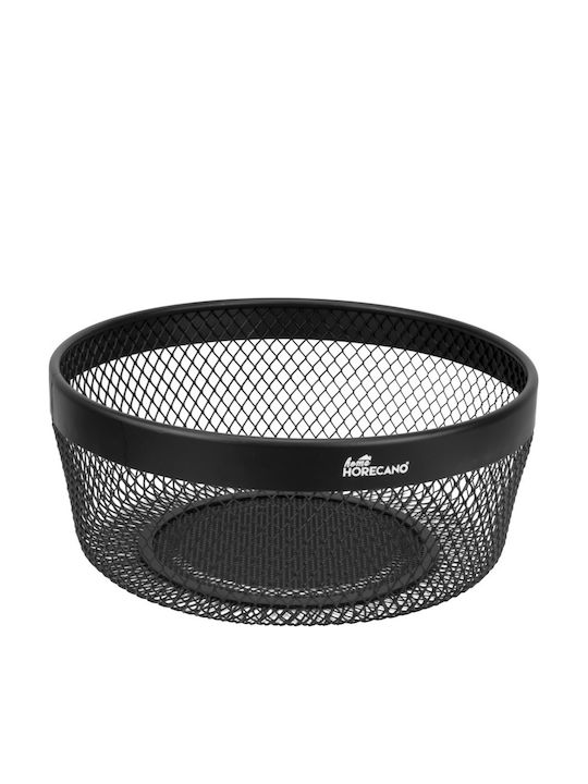 Raki Bol De Fructe Metalic Negru 25 Cm
