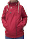 Damen Bomber Jacke Himbeer