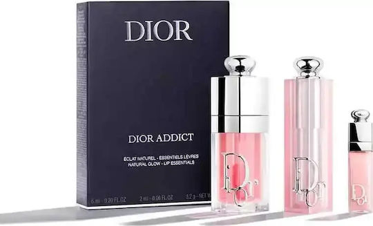 Dior Addict Комплект за Грим за Устни Розов 3 Бройки