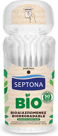 Septona Bio Βιοδιασπώμενες Μπατονέτες Pop Up 50τμχ