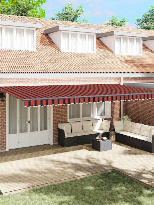 vidaXL Τέντα Βεράντας Πορτοκαλί 6x3.5m