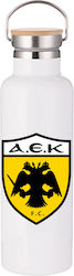 Thermos Bottle Aek 750ml Bamboo White