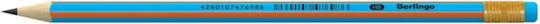 Berlingo Fuze Pencil With An Eraser Hb 5 Light Blue Colours