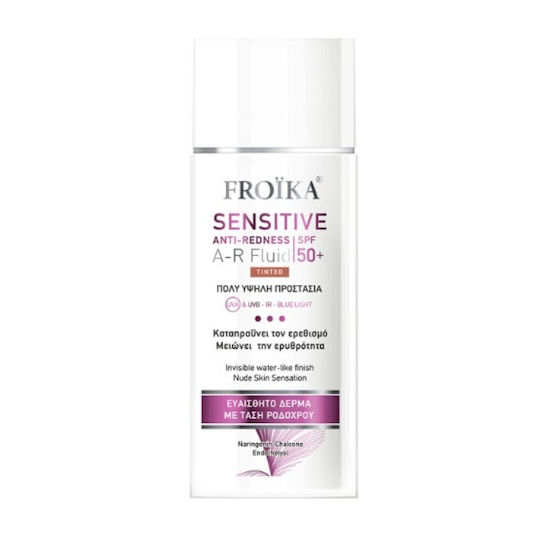 Froika Sensitive A-R Anti-Redness SPF50+ Tinted Αντηλιακό Προσώπου με Χρώμα κατά της Ακμής & της Ερυθρότητας 50ml