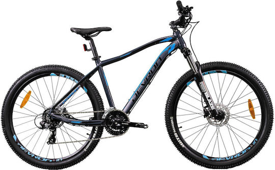 Devron 27.5" Blue Mountain Bike With Speeds And Hydraulic Disc Brakes