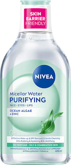 Nivea Мицеларна Вода с Водорасли Премахване на Грим за Контрол на Омазняването 400мл