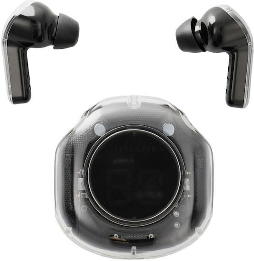 Blue Star TX1 In-ear Bluetooth Handsfree Ακουστικά με Θήκη Φόρτισης Μαύρα