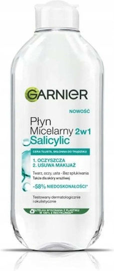 Garnier Micellar Water Ντεμακιγιάζ Προσώπου για Έλεγχο λιπαρότητας & Μείωση ερυθρότητας 400ml