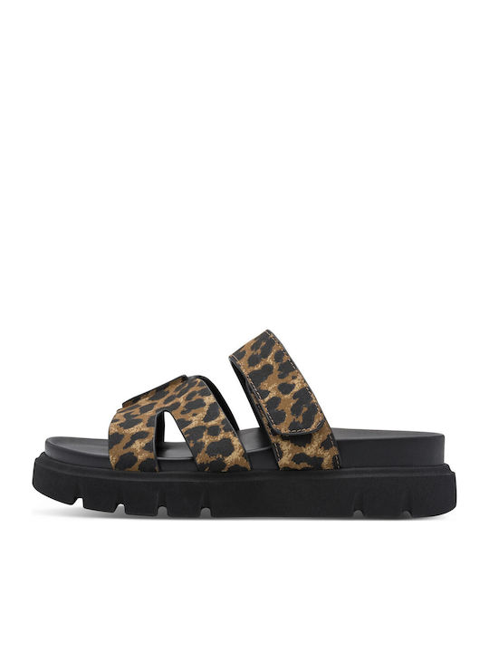Anatomic Summer Women's Platform Slippers Style Brown