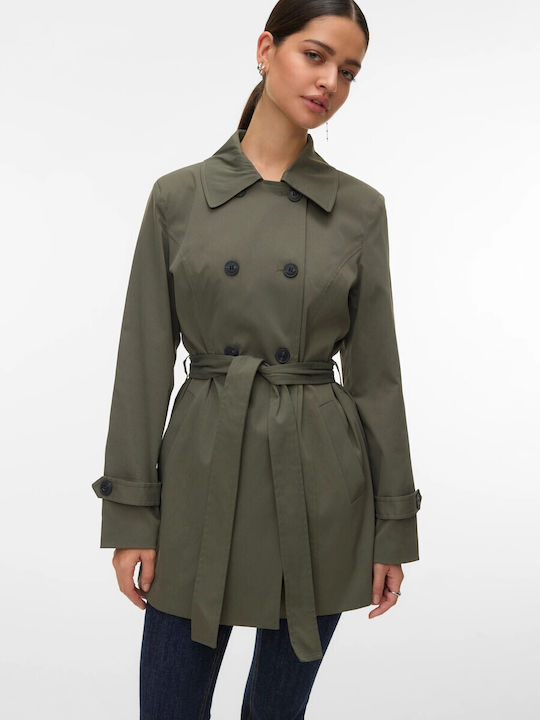 Vero Moda Palton Trenci Dama Verde