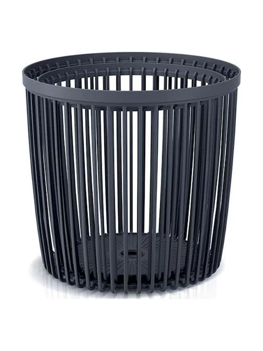 Iliadis Set Decorative Baskets Wicker Black 2 Pieces