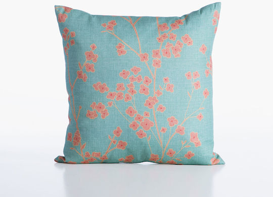 Nef-Nef Homeware Zierkissen Floriva Türkises 45x45cm