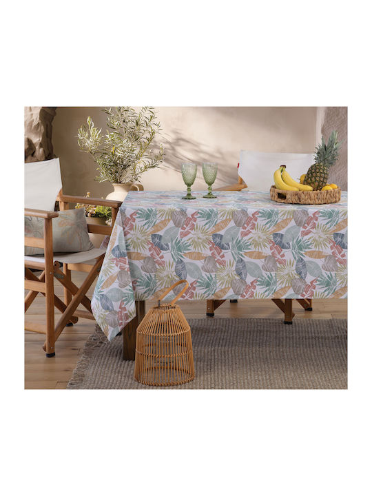 Nef-Nef Homeware Baumwoll Tischtuch Fleckabweisend Leaferio Leaferio 140x180cm