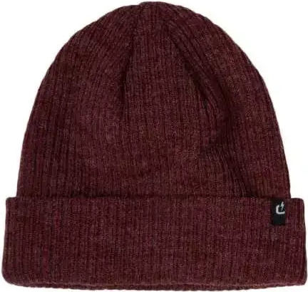 Beanie Unisex Σκούφος Πλεκτός σε Μπορντό χρώμα