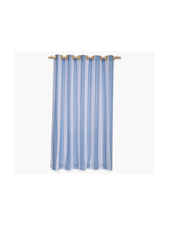 Nef-Nef Homeware Vertia Denim Κουρτίνα Μπάνιου 180x200cm Denim