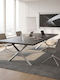 Besprechungstisch Für 10 Personen Anthrazit Silber 240x120x75cm