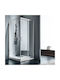 Starlet Shower Cabin with Sliding Door 87-89x89cm Clear Glass Chrome