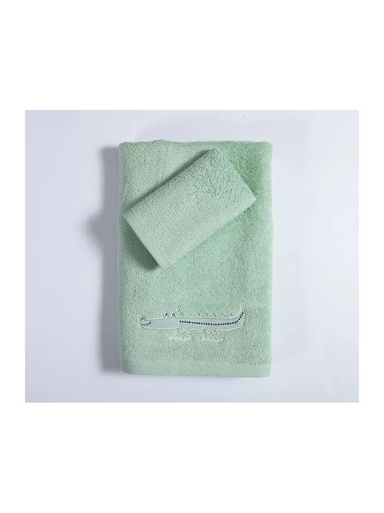 Nef-Nef Homeware Set Babyhandtücher 2 Stück Savana Grüne Gewicht 420gr/m²