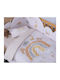 Nef-Nef Homeware Jungle In Motion Baby Quilt Cotton Ecru 110x140cm
