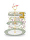 PiP Studio Εταζέρα από Πορσελάνη Πράσινη Ø17cm Π21xΜ26.5cm
