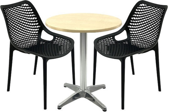 Set Sala De Mese 3 Piese Negru
