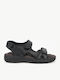 Leather Men's Sandals In Black Color