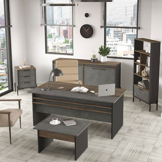 SteweHome Studentenmöbel-Sets Büro 5 Stück Anthrazit Grau 180x89.5x75cm