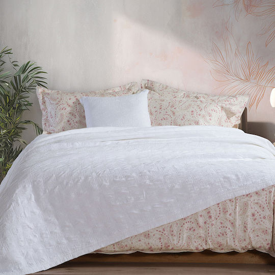 Nef-Nef Homeware Charisma Pătură Super King 230x250 cm Albă