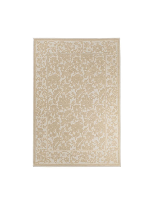 Tzikas Carpets Flora 384 119 Summer Bedroom Rug Sets Cotton Ecru 3 Pieces