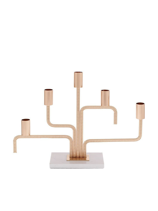 Iliadis Metal Candle Holder in Gold Colour 35x25x8cm