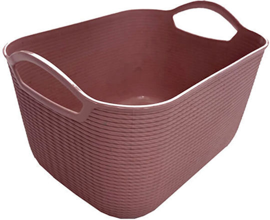TnS Storage Basket Plastic Brown