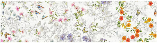 Tessitura Toscana Telerie Linen Orange Runner 170x45cm