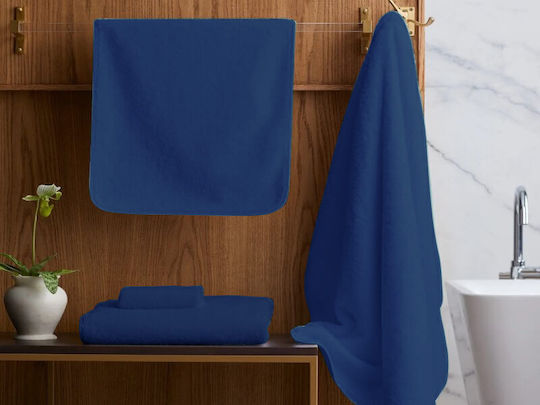 Badehandtuch-Set 3 Stück Dunkelblau Gewicht 420gr/m²
