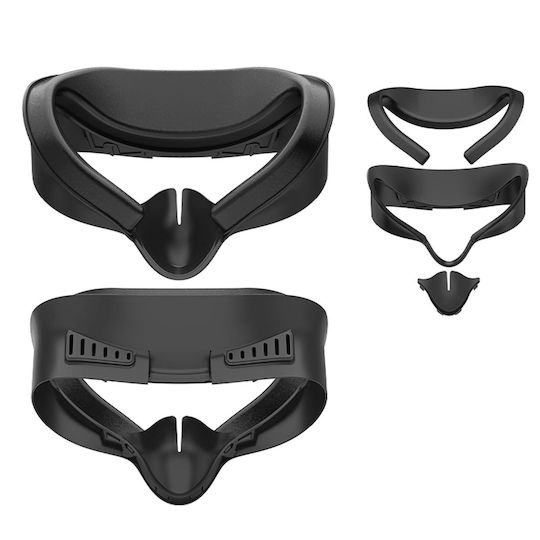 Face Cover Pad Vr Foam Compatible Meta Quest 3s Black