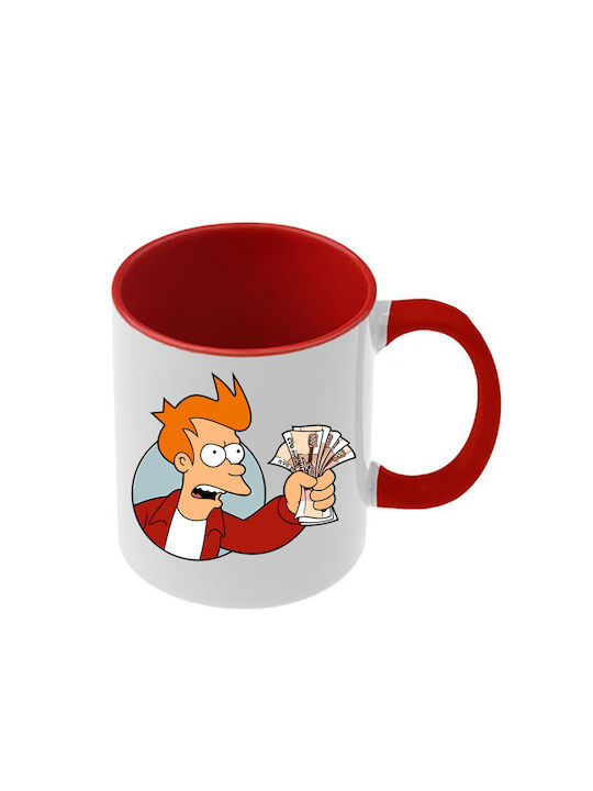 Futurama Tasse Rote Griff Innenseite