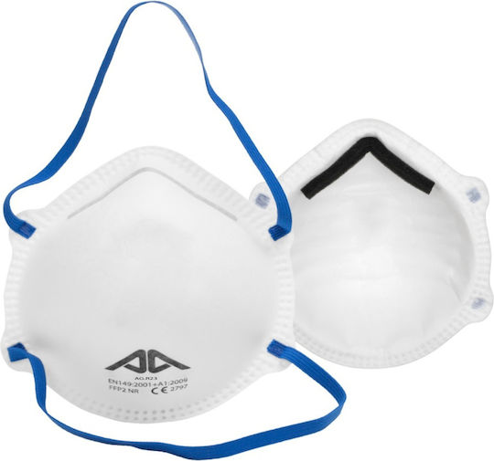 Active Gear Μάσκα Προστασίας Υφασμάτινη FFP2 με Διαφάνεια Λευκή 02-4256 1τμχ