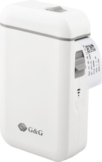 G&G G&G Tragbarer Thermischer Etikettendrucker USB Bluetooth 203 dpi