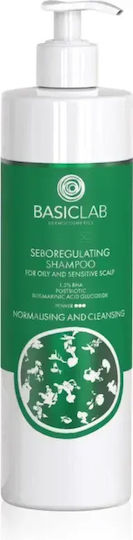 BasicLab Dermocosmetics Trichologis Sampon Curățare Reglare Sebum 300 Ml