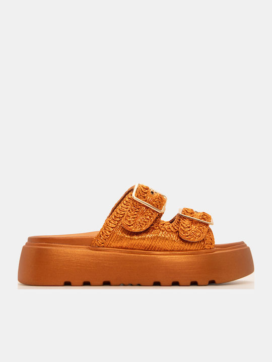 Luigi Дамски Сандали Flatforms Кафяви