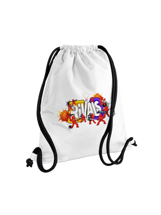 Koupakoupa Roblox Rivals KP_33203 Gym Bag White Gym Backpack