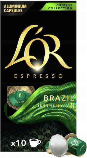 L'Or Espresso Kapseln Karamell Kompatibel mit L'Or Maschine 10 Stück