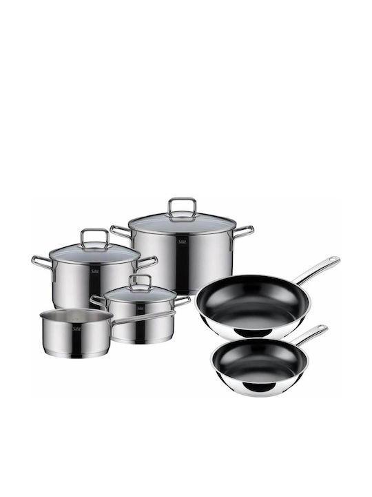 Silit Extra Cook Σετ Μαγειρικά Σκεύη από Ανοξείδωτο Ατσάλι 6τμχ